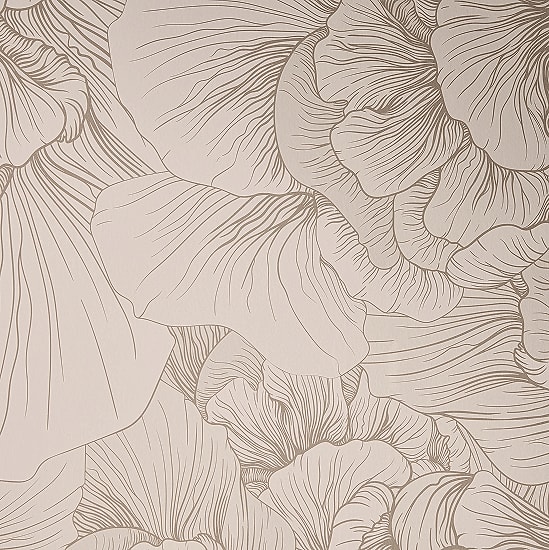 Intricate floral line art pattern on soft background