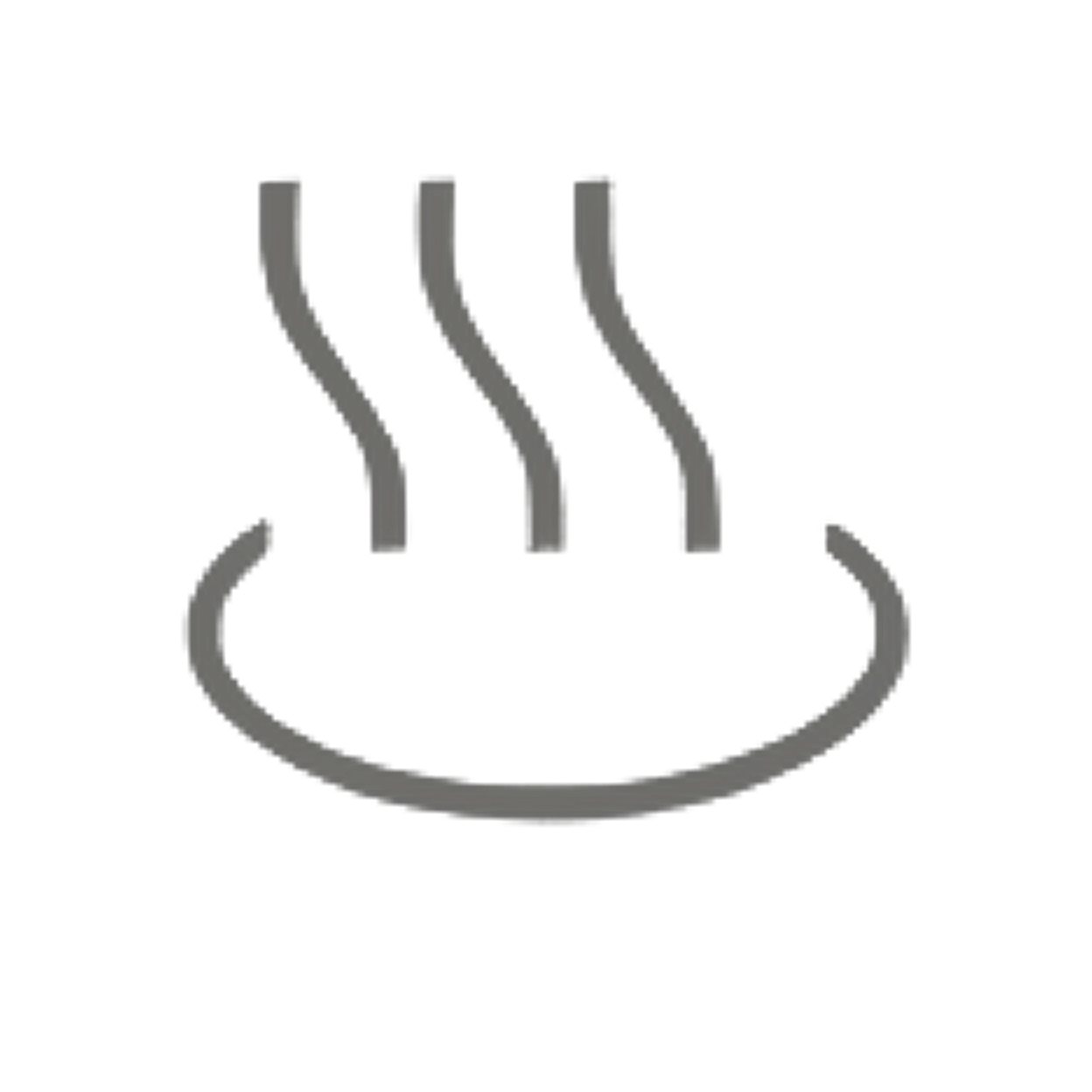 Bowl with steam rising above it